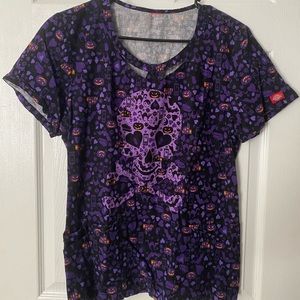 Dickies Halloween Scrub Top